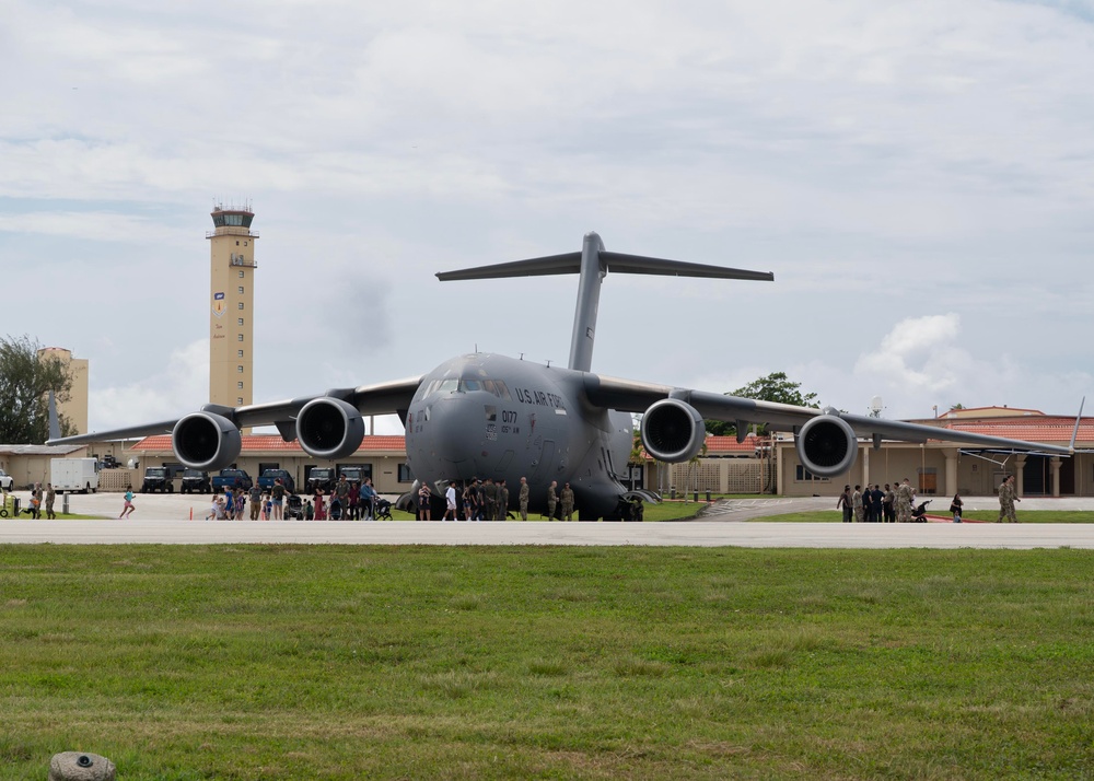 Andersen AFB hosts Pet the Jet event during exercise Resolute Force Pacific 2025
