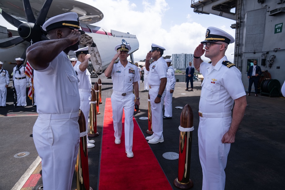 USS Carl Vinson holds change of command