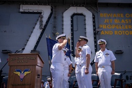 USS Carl Vinson holds change of command