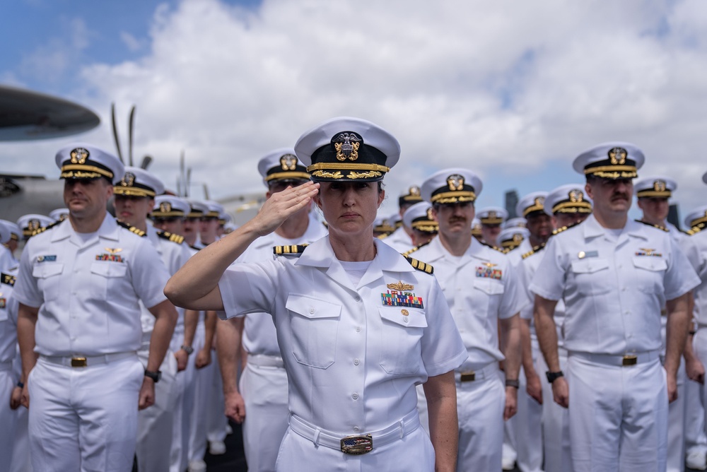 USS Carl Vinson holds change of command