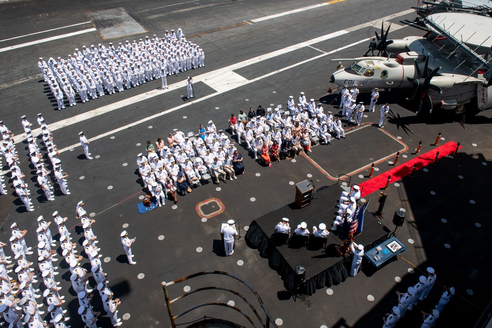 USS Carl Vinson holds change of command