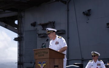 USS Carl Vinson holds change of command