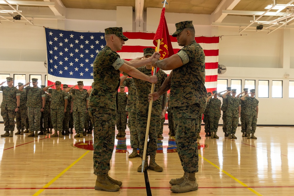 Camp Blaz Headquarters Company Change of Command