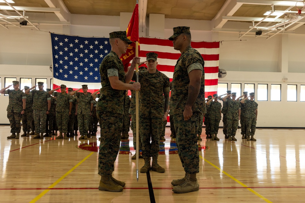 Camp Blaz Headquarters Company Change of Command