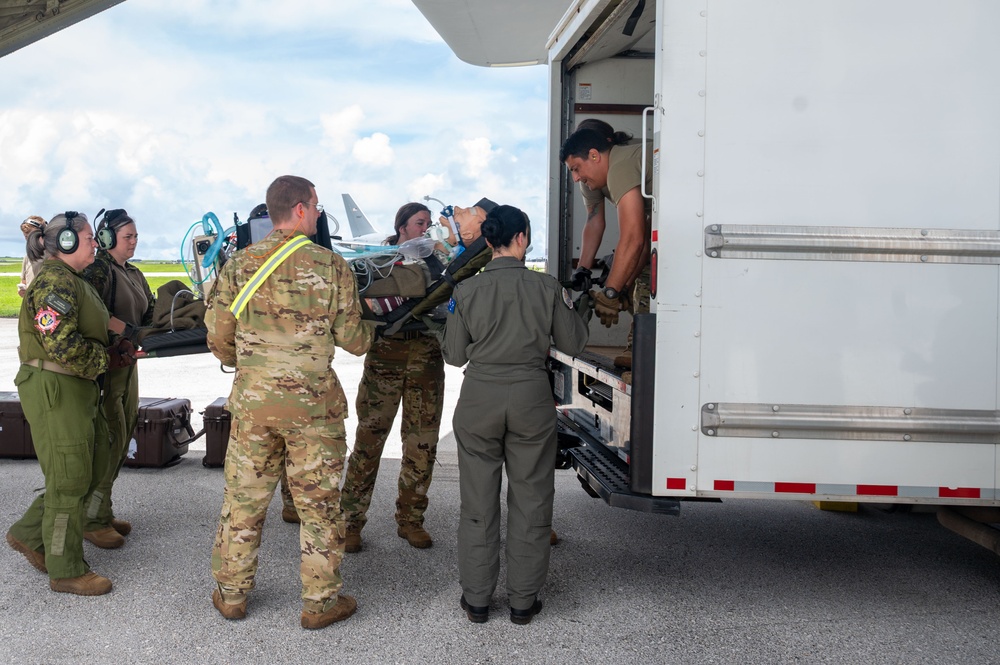 DLE 2025 C-130J international aeromedical evacuation familiarization training