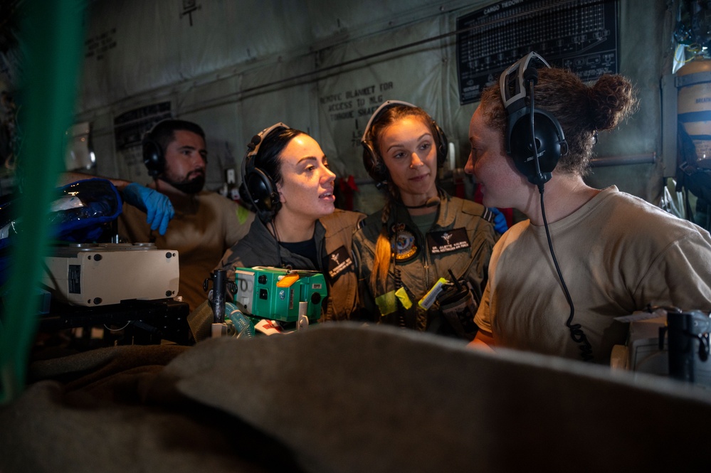 DLE 2025 C-130J international aeromedical evacuation familiarization training