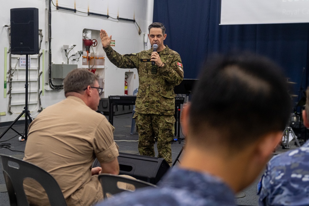 Pacific Partnership 2025 Leaders conduct a chaplain symposium aboard the Il Chul Bong, July 2025
