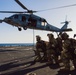 EODMU 5 and HSC-12 Conduct Fast-rope Exercises with USNS Alan Shepard