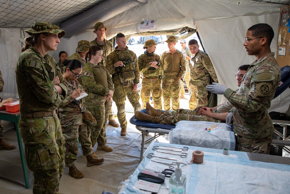 987th Showcases Capabilities during Australian Role 2E Hospital Walk-Through