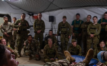 987th Showcases Capabilities during Australian Role 2E Hospital Walk-Through