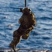 EODMU 5 and HSC-12 Conduct Fast-rope Exercises with USNS Alan Shepard