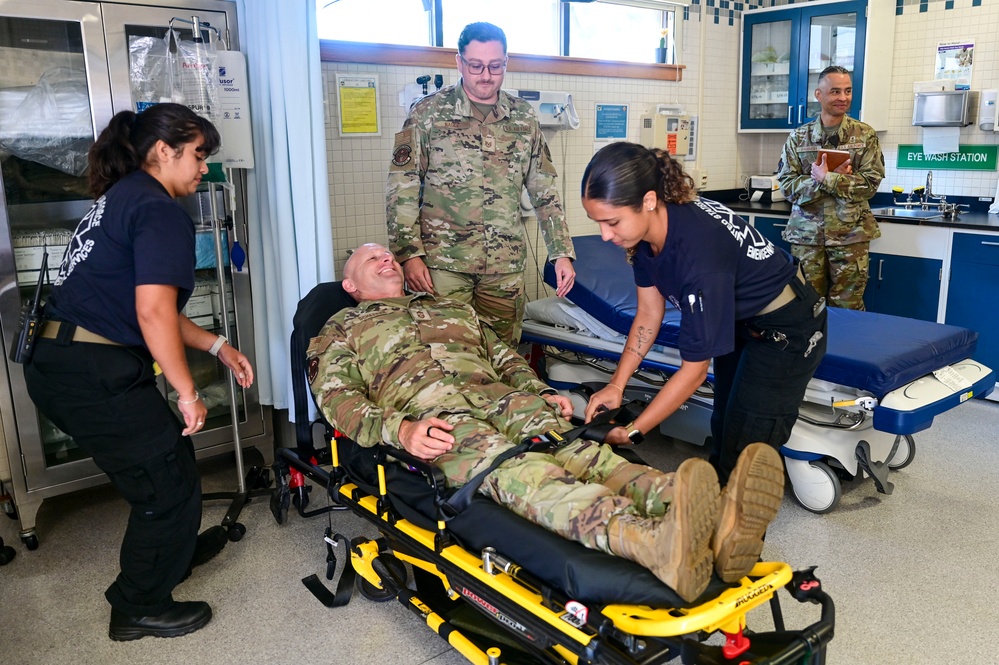 Seventh Air Force command chief visits the Wolf Pack