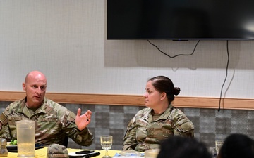 Seventh Air Force command chief visits the Wolf Pack