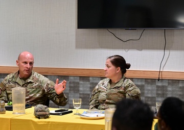 Seventh Air Force command chief visits the Wolf Pack