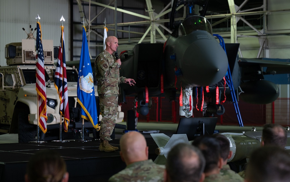 CMSAF Flosi Engages with Liberty Wing Airmen