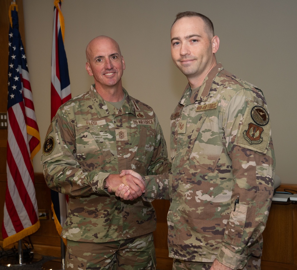 CMSAF Flosi Engages with Liberty Wing Airmen