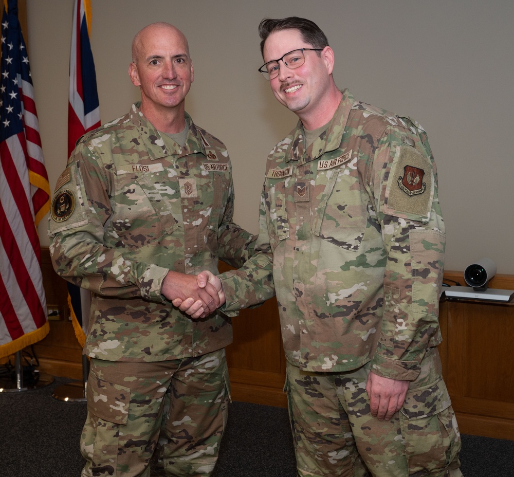 CMSAF Flosi Engages with Liberty Wing Airmen