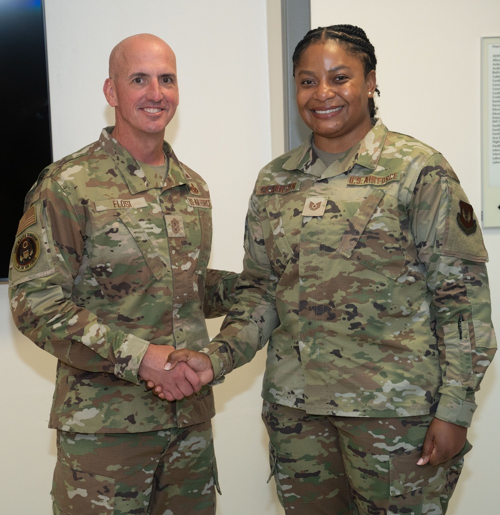 CMSAF Flosi Engages with Liberty Wing Airmen