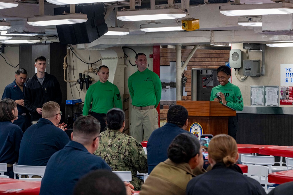 USS America (LHA 6) conducts Medal of Honor Memoriam Ceremony