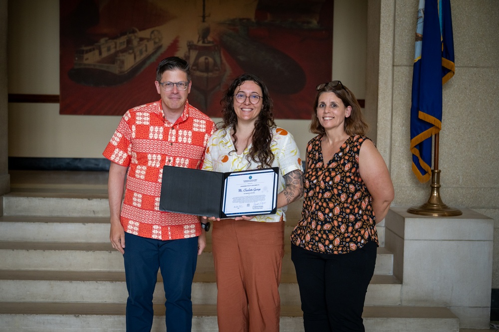 STEM &amp; Outreach Program Director, Charlotte George, receives the &quot;Sponsoring Facility Lead&quot; Award