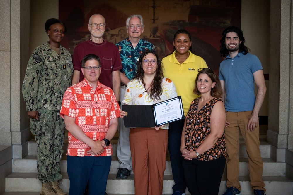 STEM &amp; Outreach Program Director, Charlotte George, receives the &quot;Sponsoring Facility Lead&quot; Award