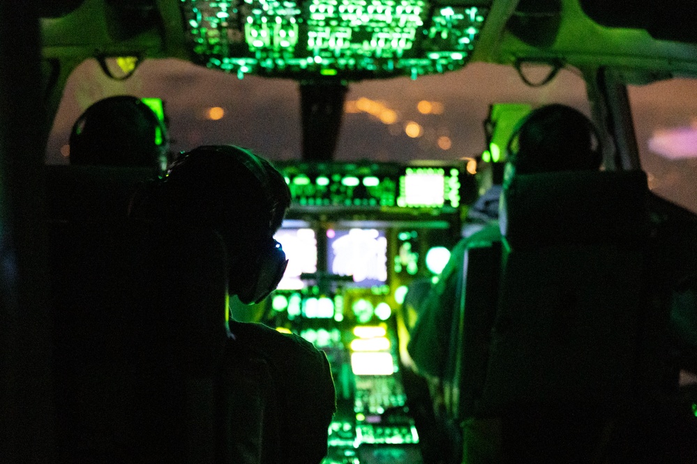 14th Airlift Squadron Sharpens Skills During Night Ops Training