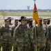 1st Air Cavalry Brigade HHC say farewell to Capt. Jonathan Pompey and welcome incoming commander, Capt. Haley Custer
