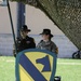 1st Air Cavalry Brigade HHC say farewell to Capt. Jonathan Pompey and welcome incoming commander, Capt. Haley Custer