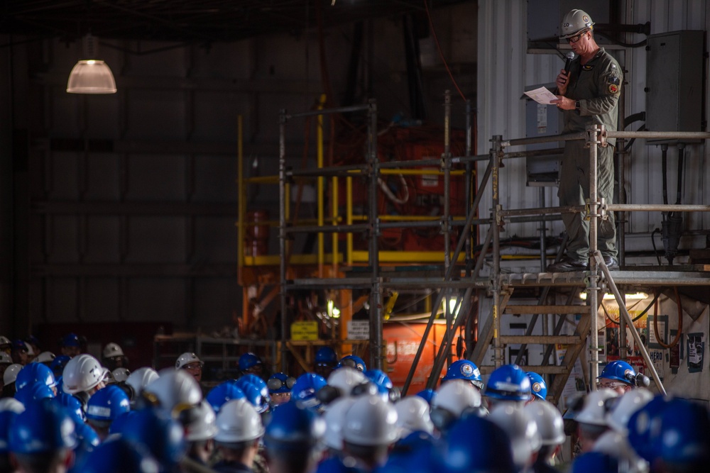 USS John C. Stennis holds All Hands Call