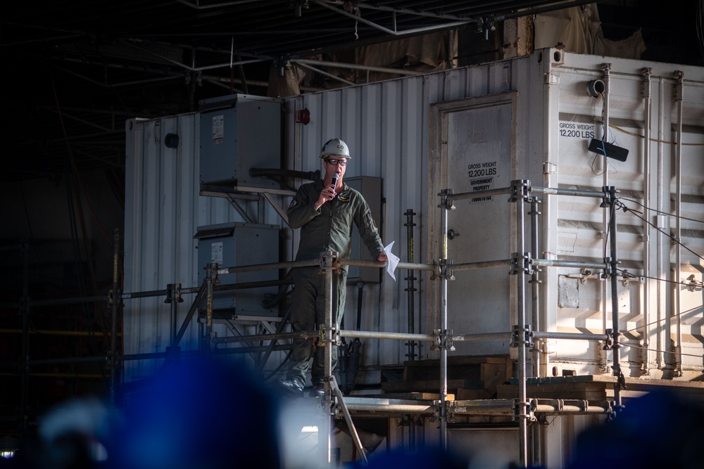 USS John C. Stennis holds All Hands Call