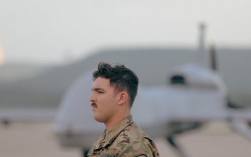1st Air Cavalry Brigade prepares for an Unmanned Aerial Systems flight