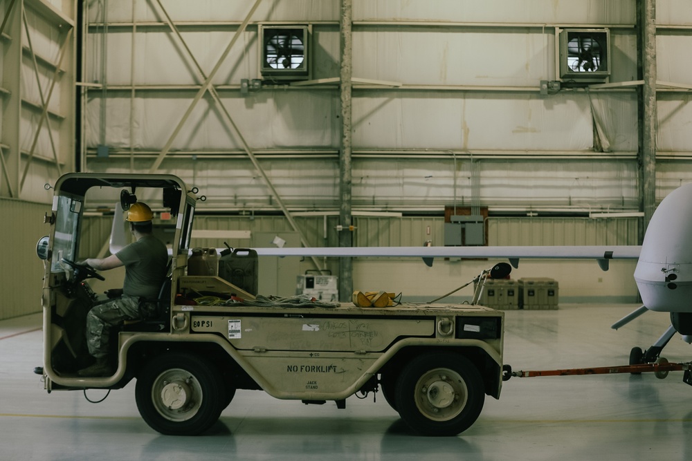 1st Air Cavalry Brigade prepares for an Unmanned Aerial Systems flight