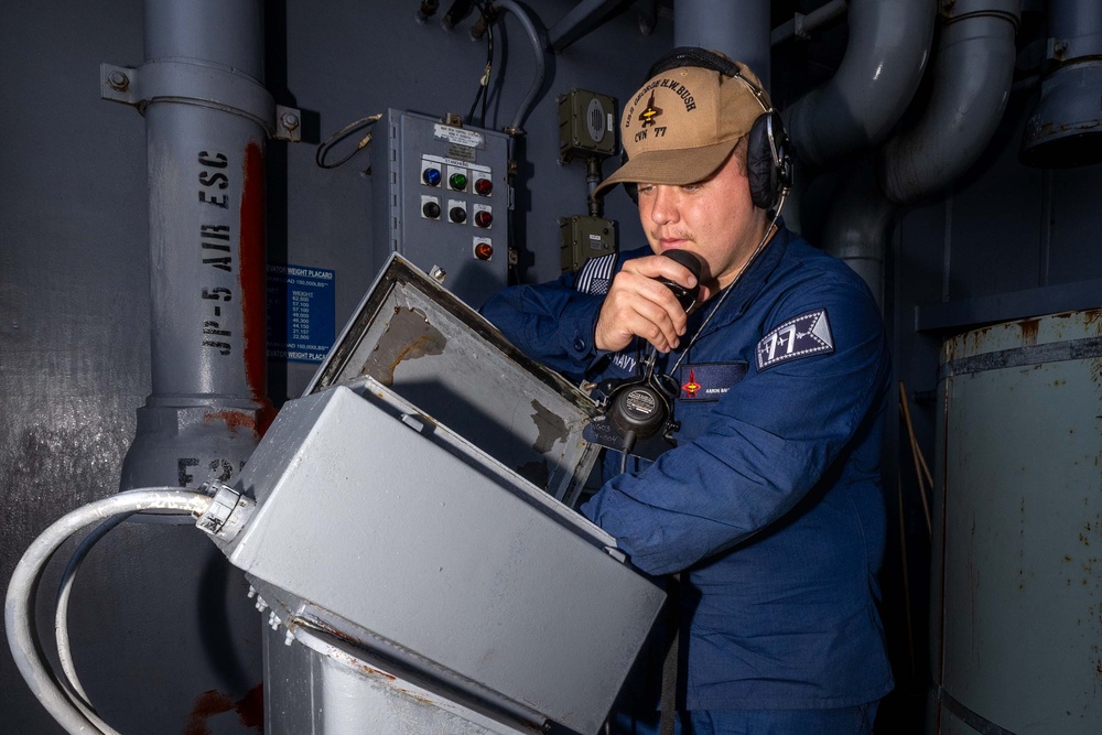 Daily Operations Aboard USS George H.W. Bush (CVN 77)