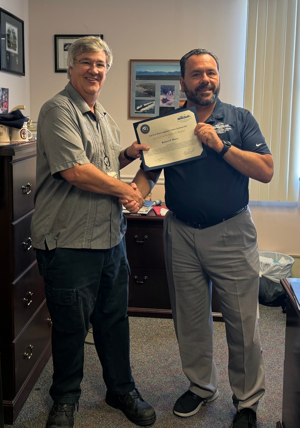Robert Doerr receives a Special Achievement Award