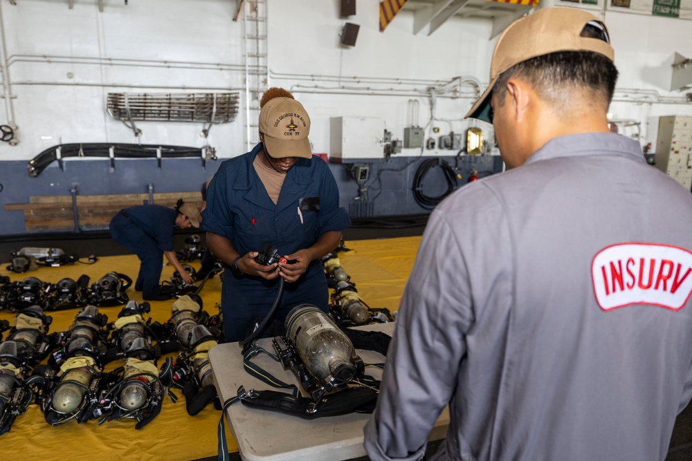 Daily Operations Aboard USS George H.W. Bush (CVN 77)