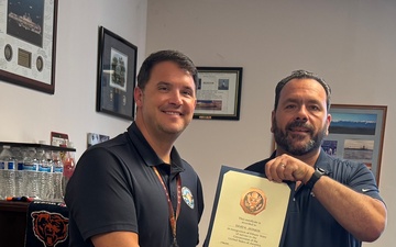 David Jackson receives award for 15 years of federal service