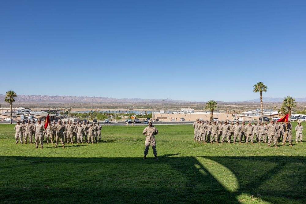 1st Lt. Kaylin Craine relinquishes command of Alpha and Bravo company