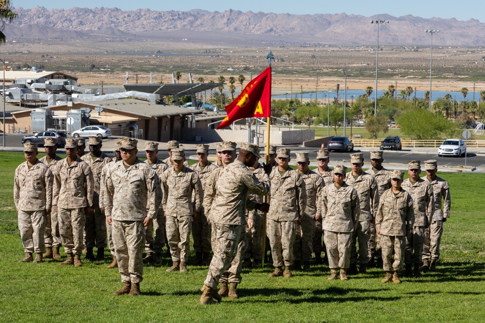 1st Lt. Kaylin Craine relinquishes command of Alpha and Bravo company