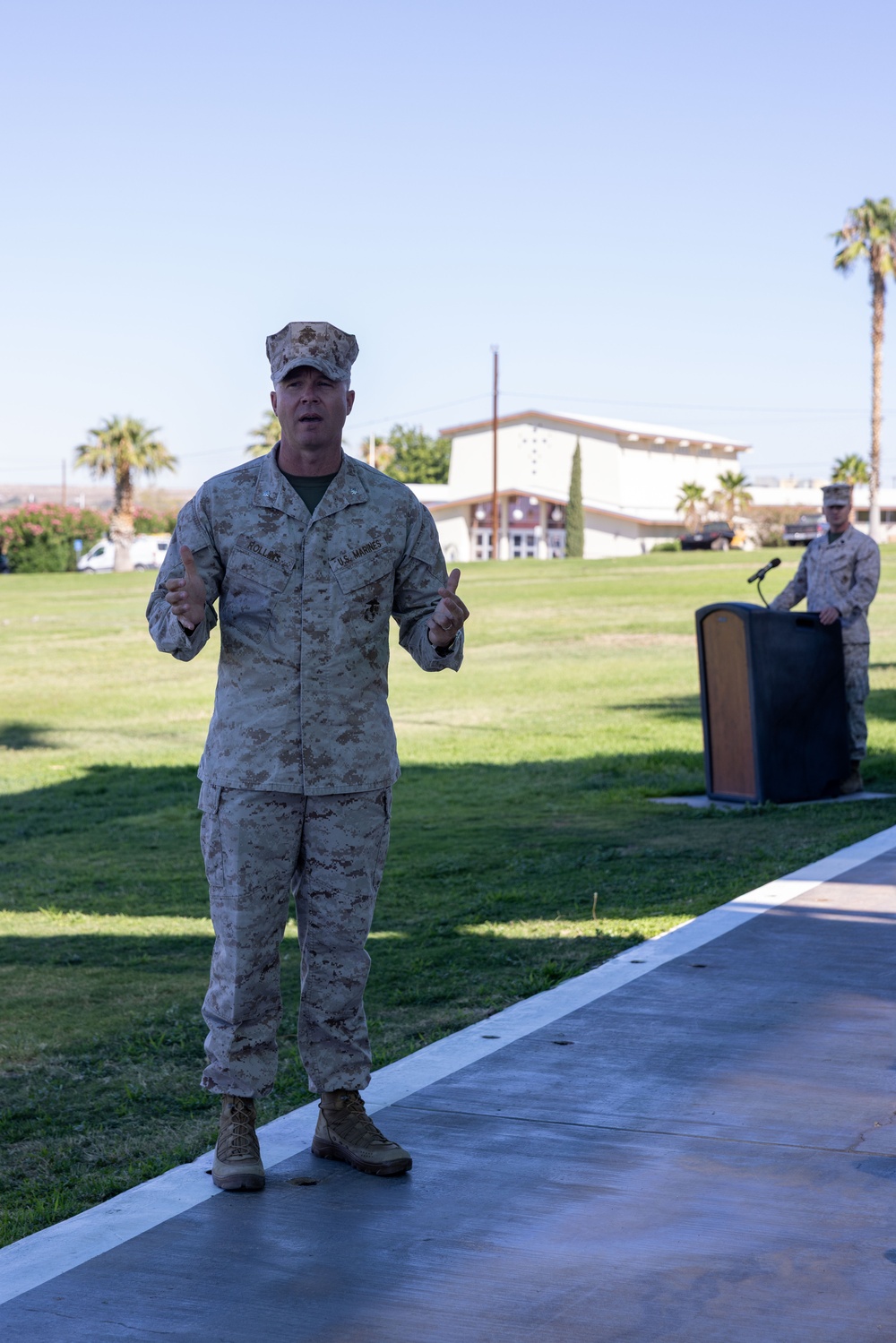 1st Lt. Kaylin Craine relinquishes command of Alpha and Bravo company