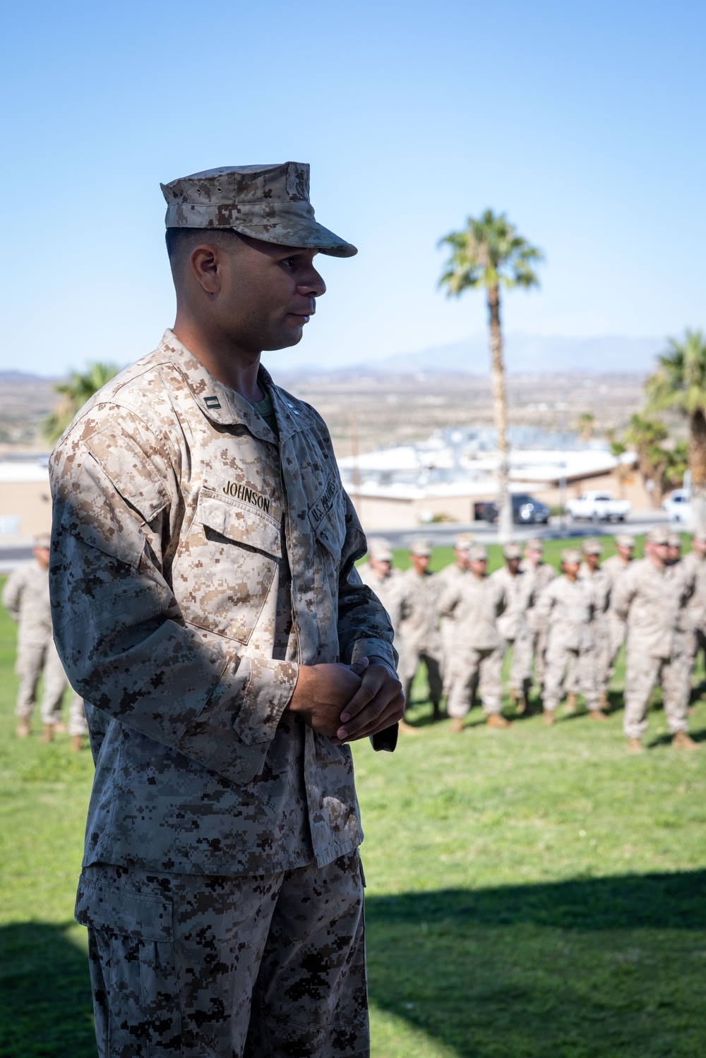 1st Lt. Kaylin Craine relinquishes command of Alpha and Bravo company