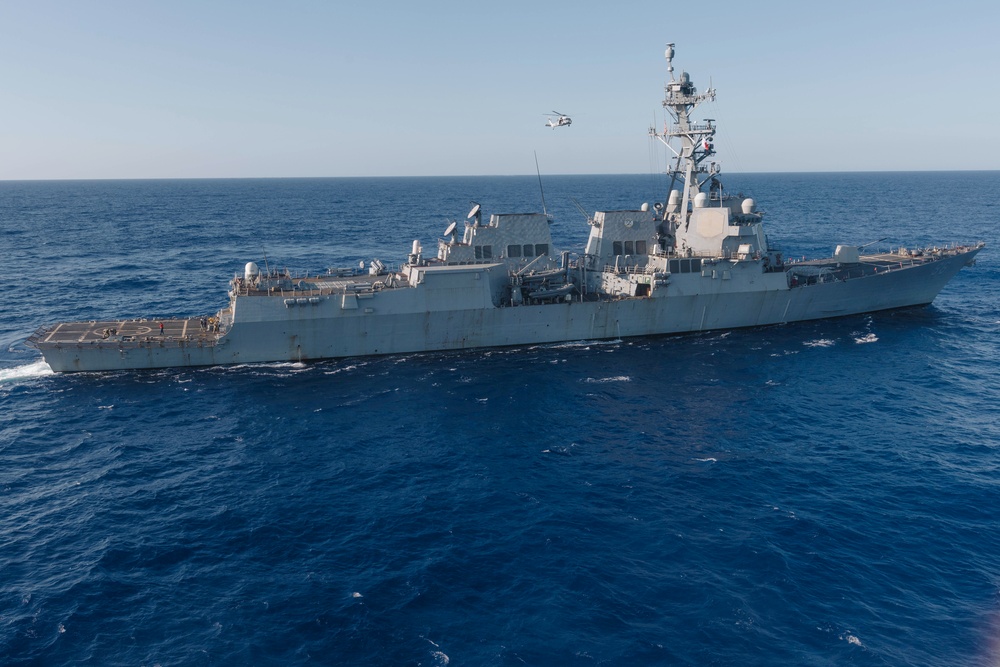 USS Bainbridge (DDG 96) and Helicopter Sea Combat Squadron 9 Participate in Neptune Strike