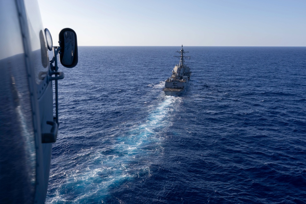 USS Bainbridge (DDG 96) and Helicopter Sea Combat Squadron 9 Participate in Neptune Strike