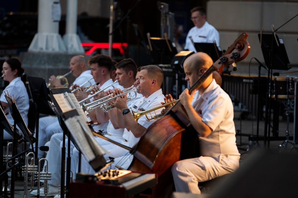 The United States Navy Band Performing Their Concert on The Avenue at the U.S. Navy Memoiral