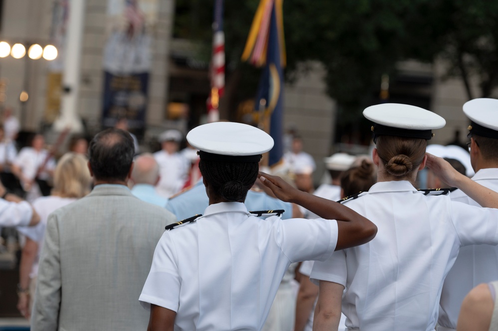 The United States Navy Band Performing Their Concert on The Avenue at the U.S. Navy Memoiral