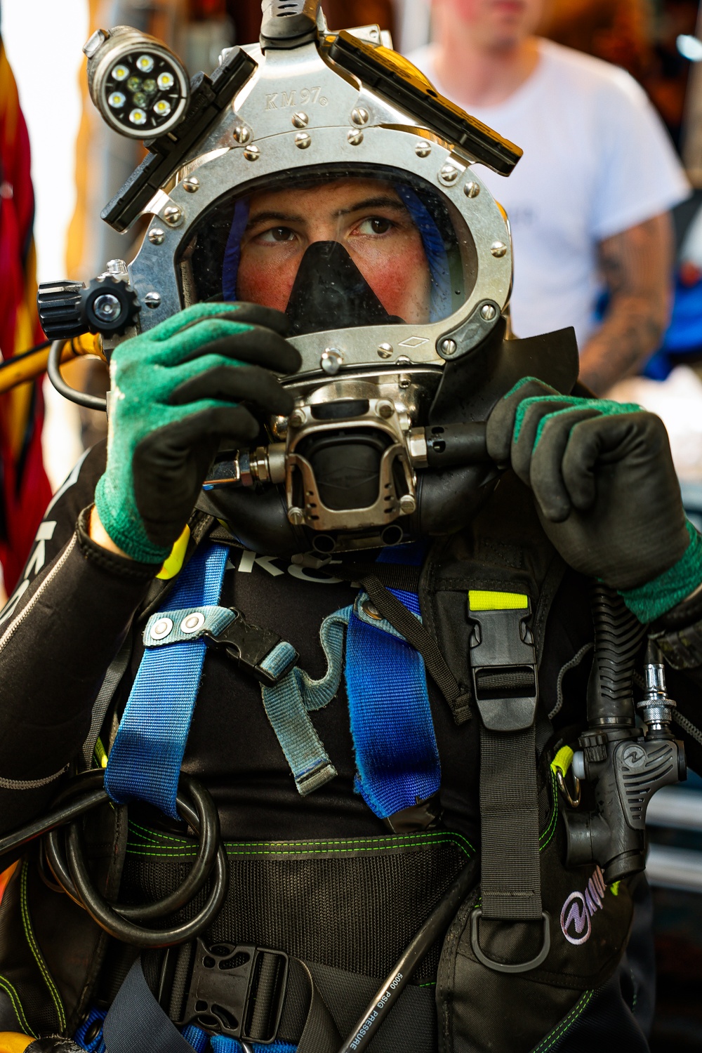 Navy Divers Repair USS Iwo Jima
