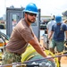 Navy Divers Repair USS Iwo Jima