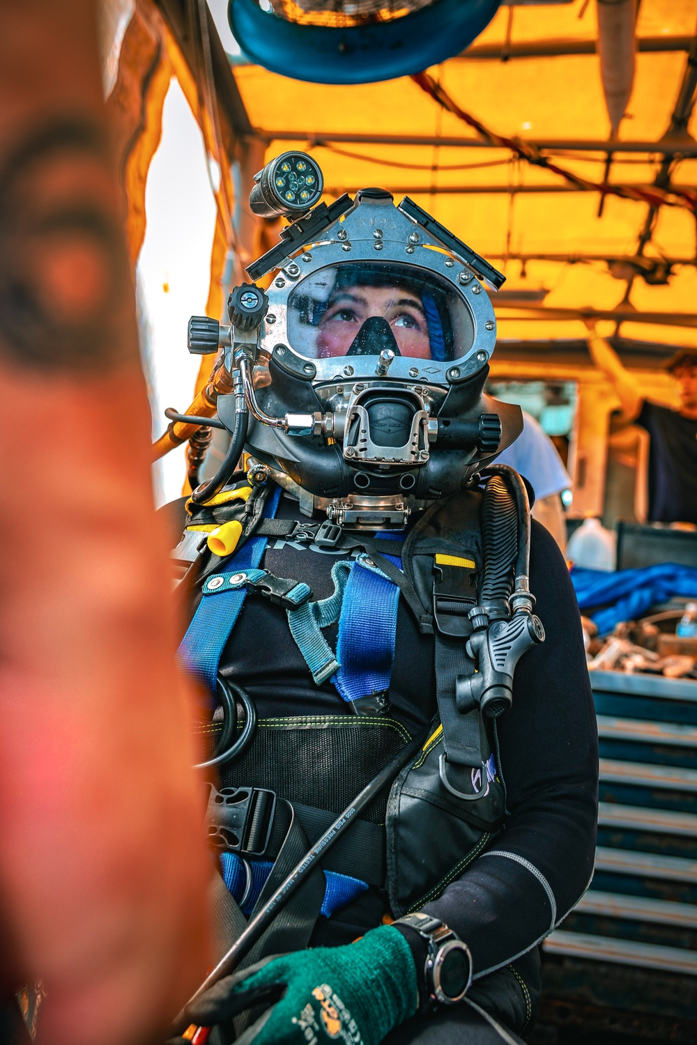 Navy Divers Repair USS Iwo Jima