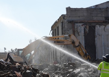 Debris removal from Eliot Arts Magnet Academy in Altadena, CA