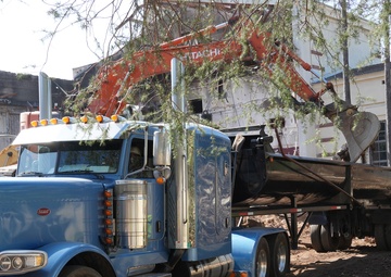 Debris removal from Eliot Arts Magnet Academy in Altadena, CA
