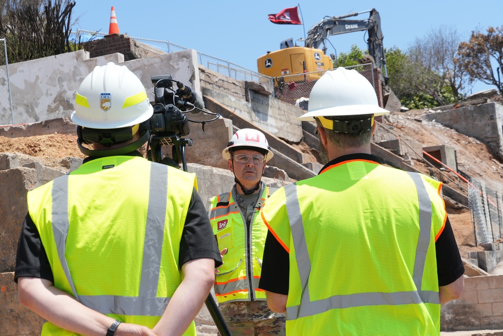 USACE debris removal in Pacific Palisades